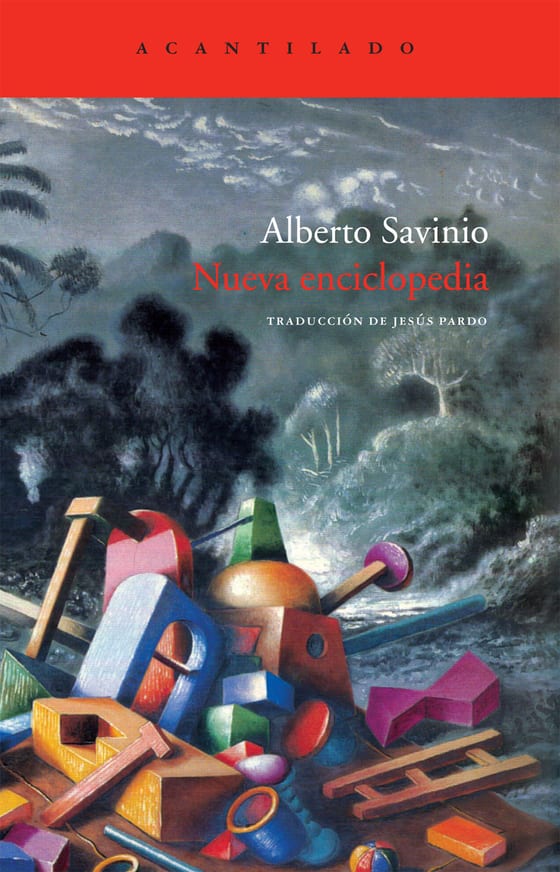 Coberta de Nueva enciclopedia, de Alberto Savinio