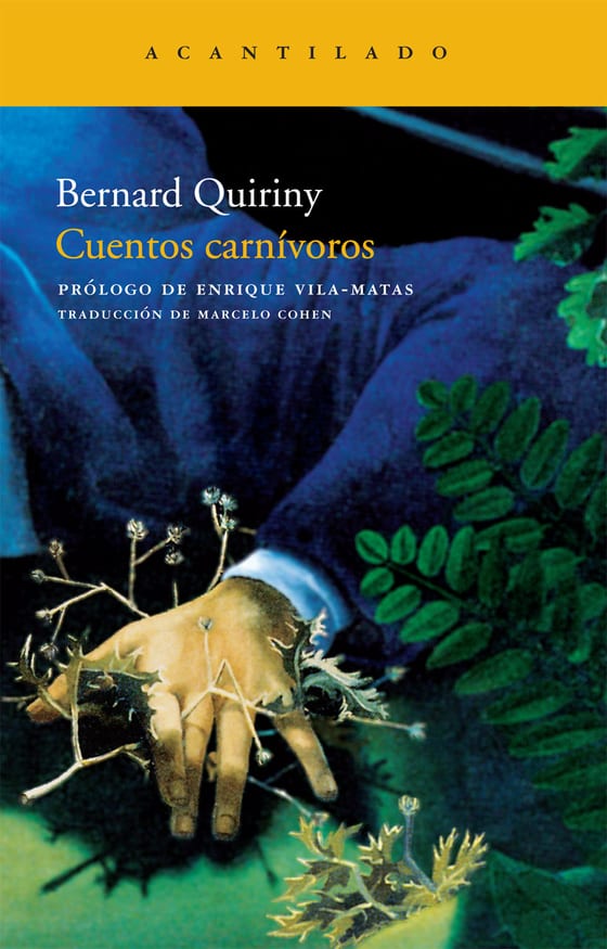 Coberta de Cuentos carnívoros, de Bernard Quiriny
