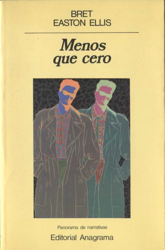 Portada de Menos que cero, de Bret Easton Ellis