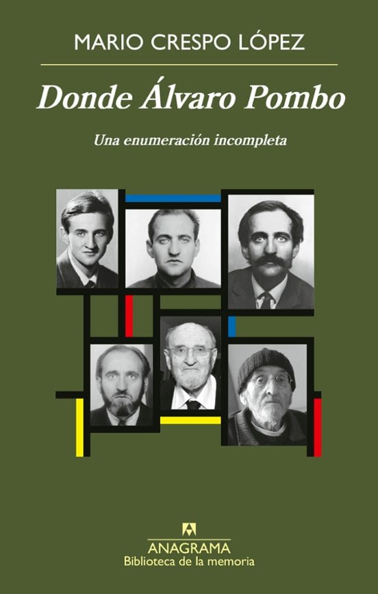 Coberta de Donde Álvaro Pombo, de Mario Crespo Lopez