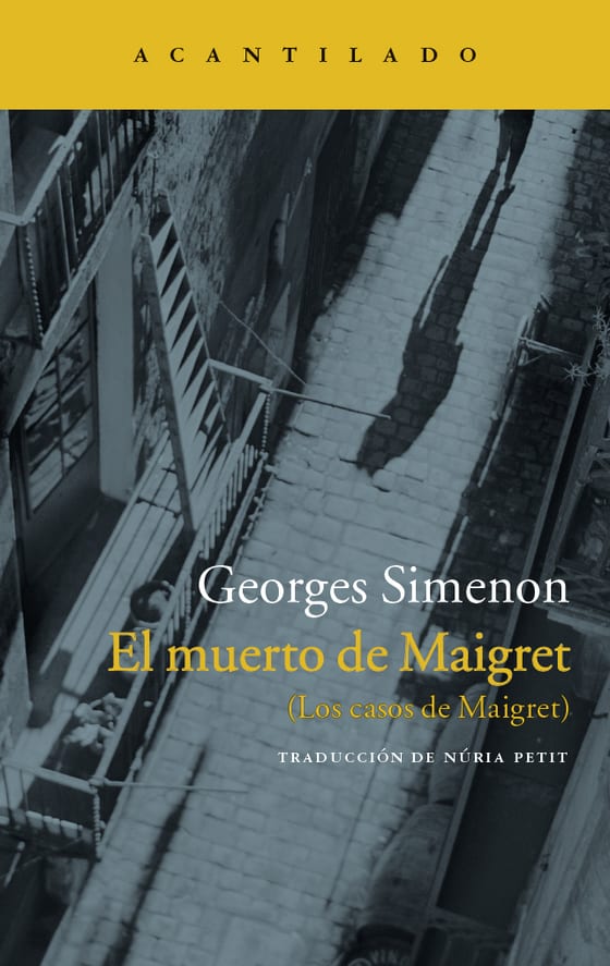 Coberta de El muerto de Maigret, de Georges Simenon