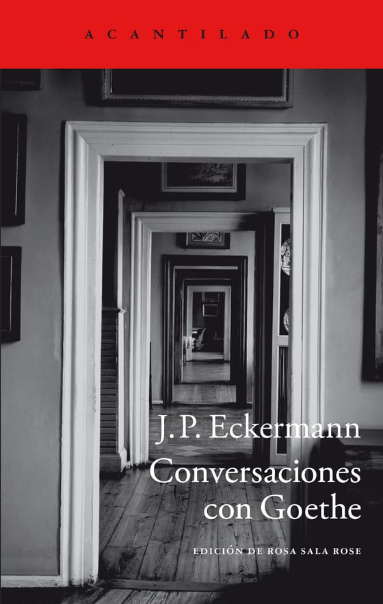 Coberta de Conversaciones con Goethe, de J.P. Eckermann