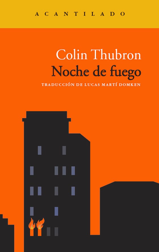 Coberta de Noche de fuego, de Colin Thubron