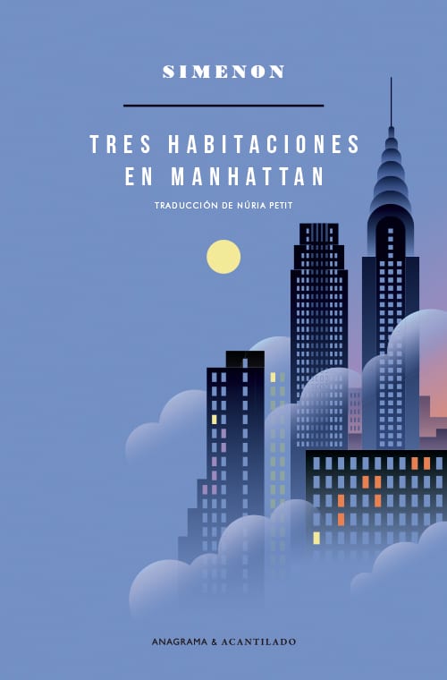 Coberta de Tres habitaciones en Manhattan, de Georges Simenon
