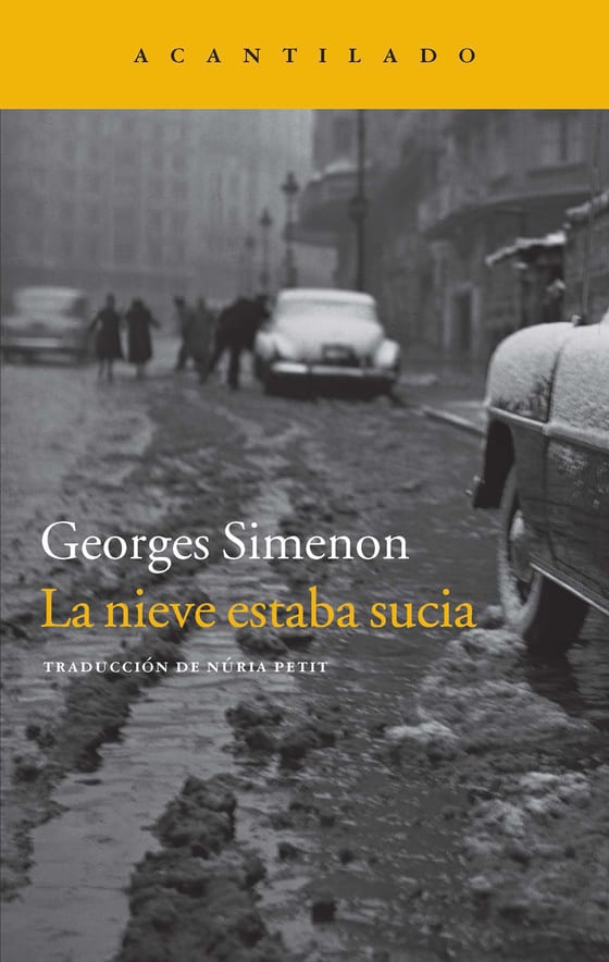 Coberta de La nieve estaba sucia, de Georges Simenon