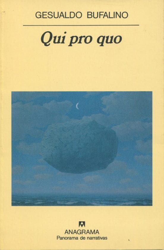 Coberta de Qui pro quo, de Gesualdo Bufalino