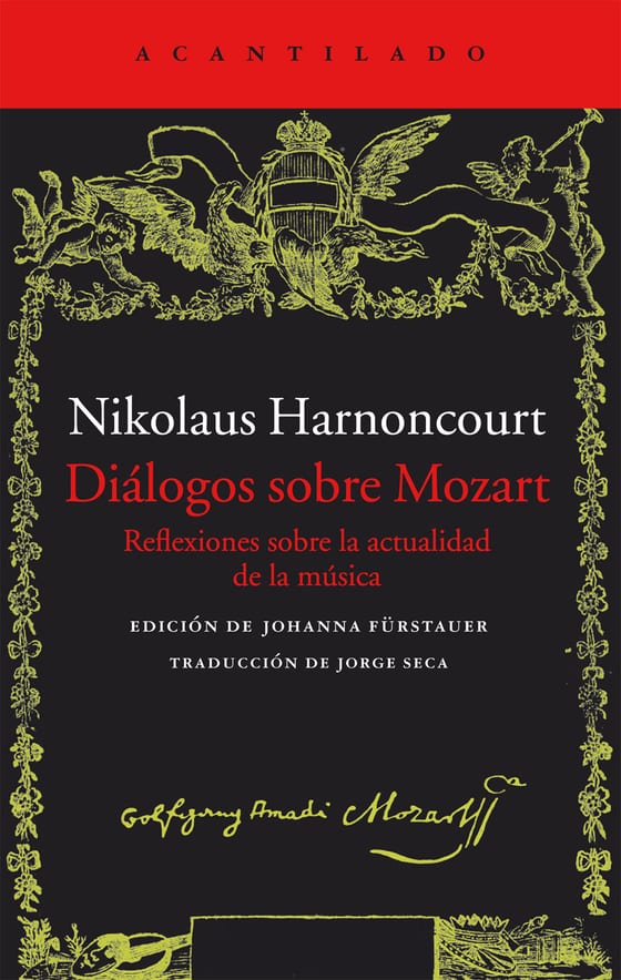 Coberta de Diálogos sobre Mozart, de Nikolaus Harnoncourt