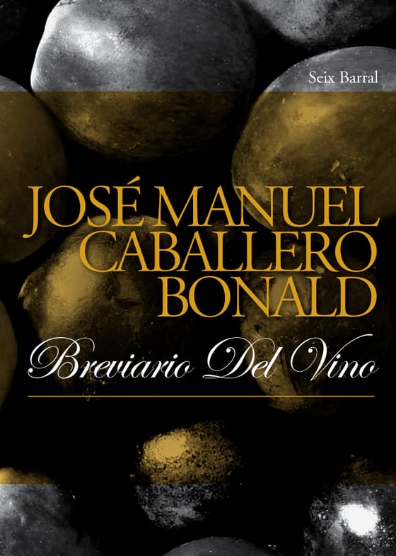 Portada de Breviario del vino, de José Manuel Caballero Bonald