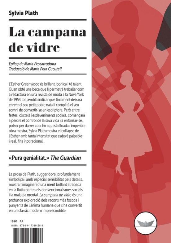 Coberta de La campana de vidre, de Sylvia Plath