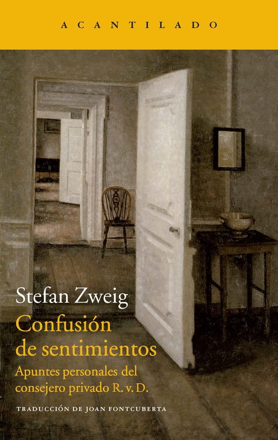 Coberta de Confusión de sentimientos, de Stefan Zweig