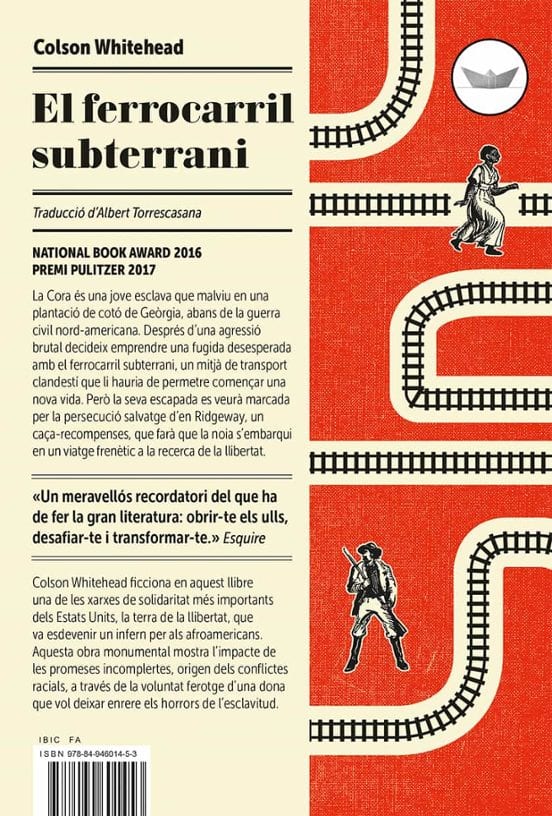 Coberta de El ferrocarril subterrani, de Colson Whitehead
